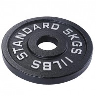 Набор чугунных окрашенных дисков Voitto STANDARD 5 кг (4 шт) - d51
